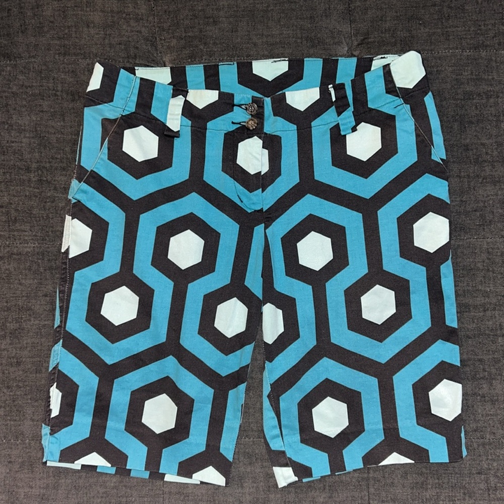 LoudMouth Golf Short Women’s Sz 8 Geometric Bermuda Short